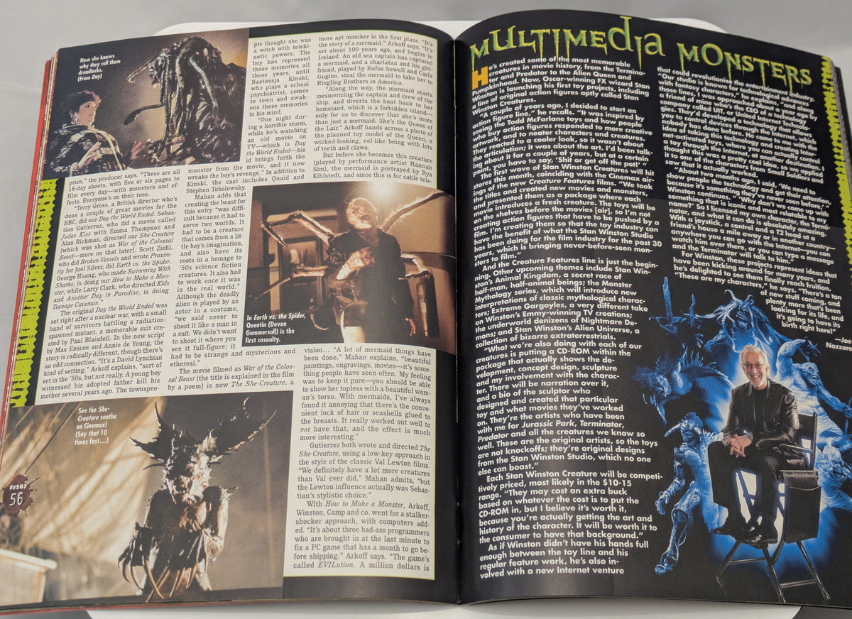 Fangoria Magazine #207 Signed By Stan Winston Halloween Creature Features Issue