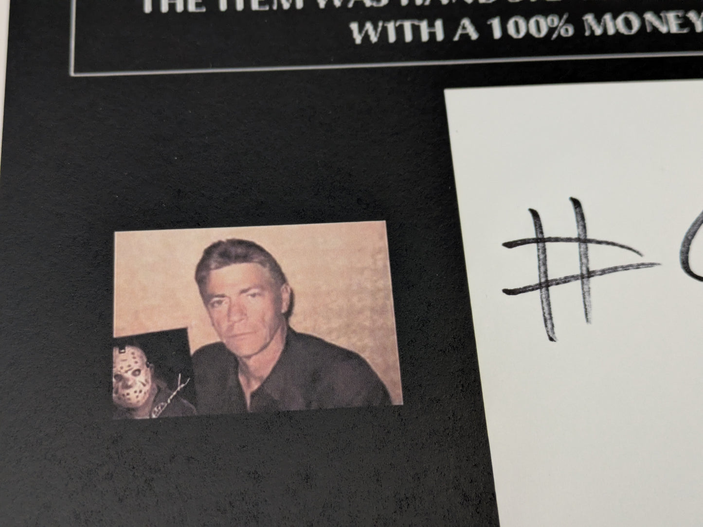 Richard Brooker Friday The 13th Part 3 Signed 8.5 x 11 Photo Jason Voorhees COA