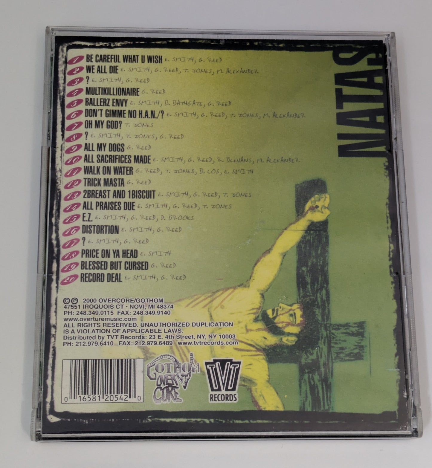 Natas Multikillionaire CD Signed By Esham & Mastamind Detroit Rap