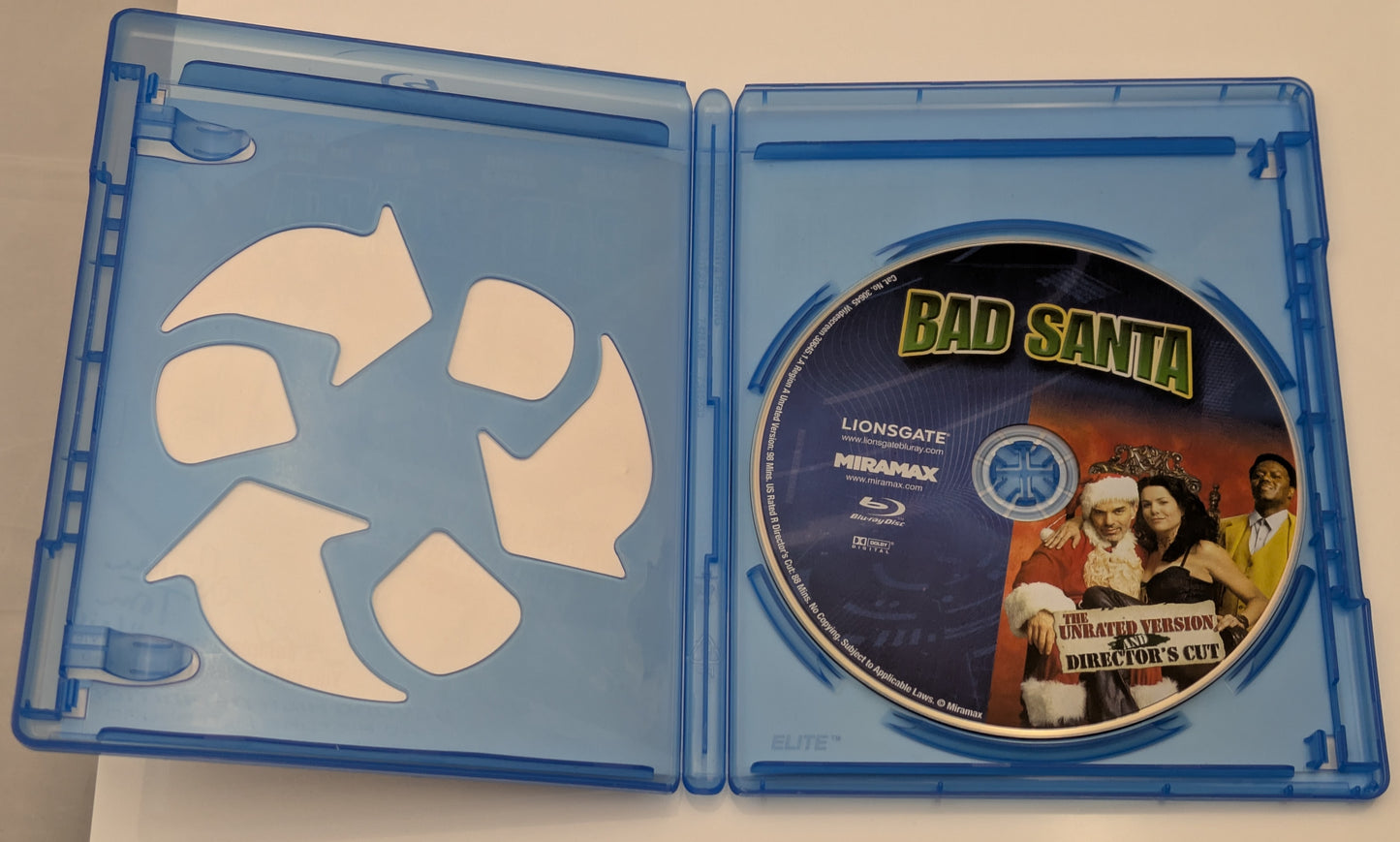 Bad Santa Blu Ray DVD Signed Autographed By Tony Cox, Terry Zwigoff, Lauren Tom