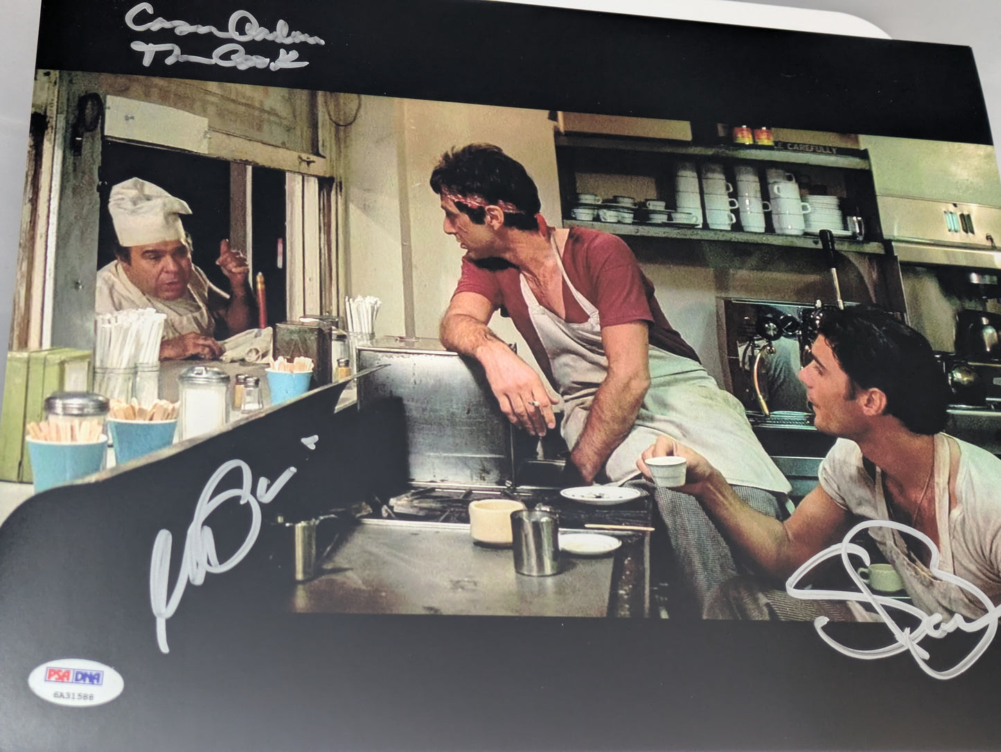 Al Pacino, Steven Bauer & Caesar Cordova Signed Scarface 11x14 Photo PSA DNA