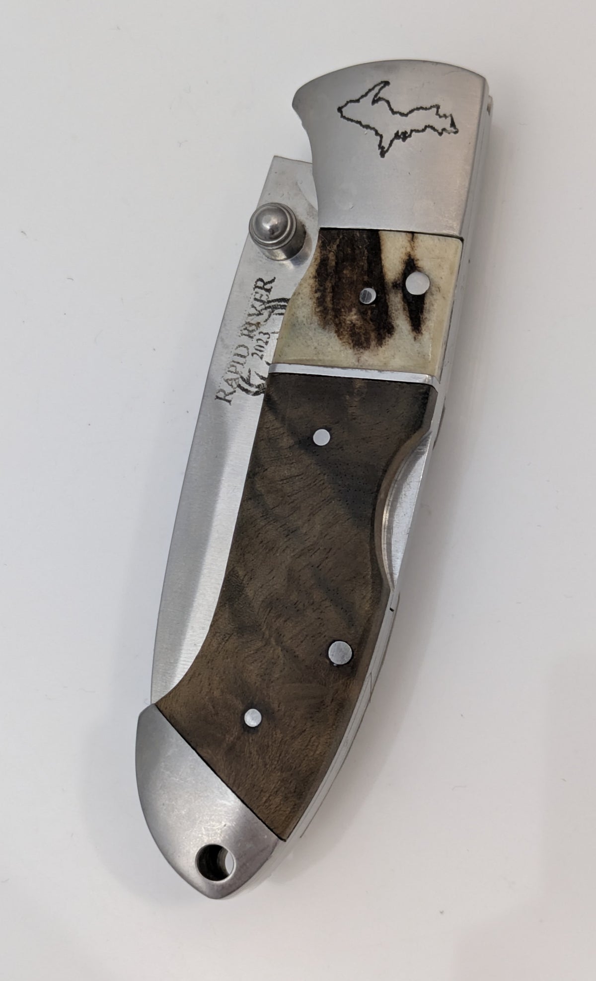 Rapid River Knifeworks Yooper Pocket Clip Junior 2023 Used Folding Knife Custom