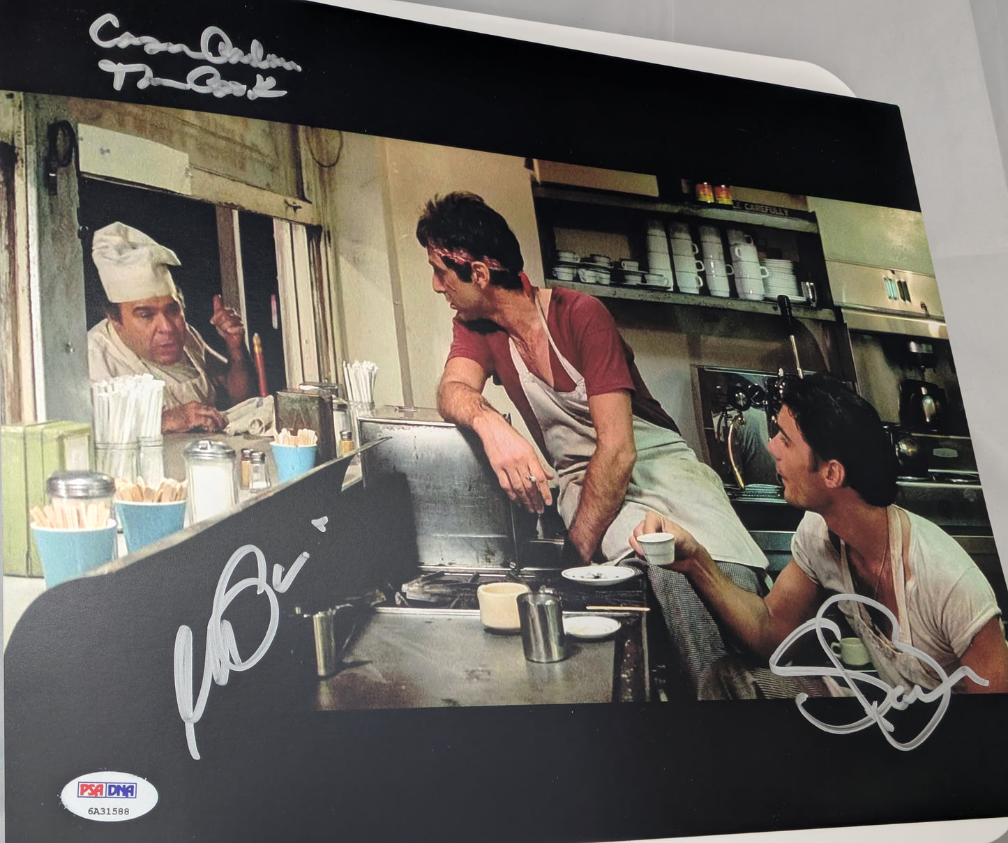 Al Pacino, Steven Bauer & Caesar Cordova Signed Scarface 11x14 Photo PSA DNA