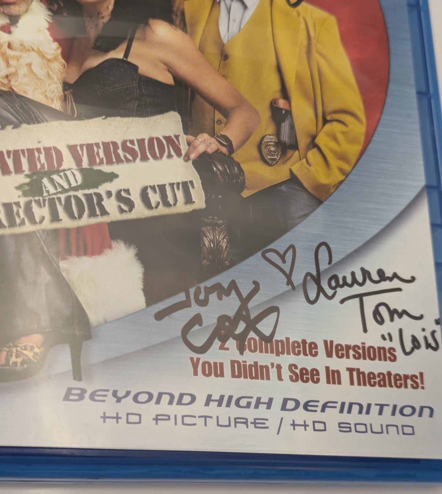 Bad Santa Blu Ray DVD Signed Autographed By Tony Cox, Terry Zwigoff, Lauren Tom