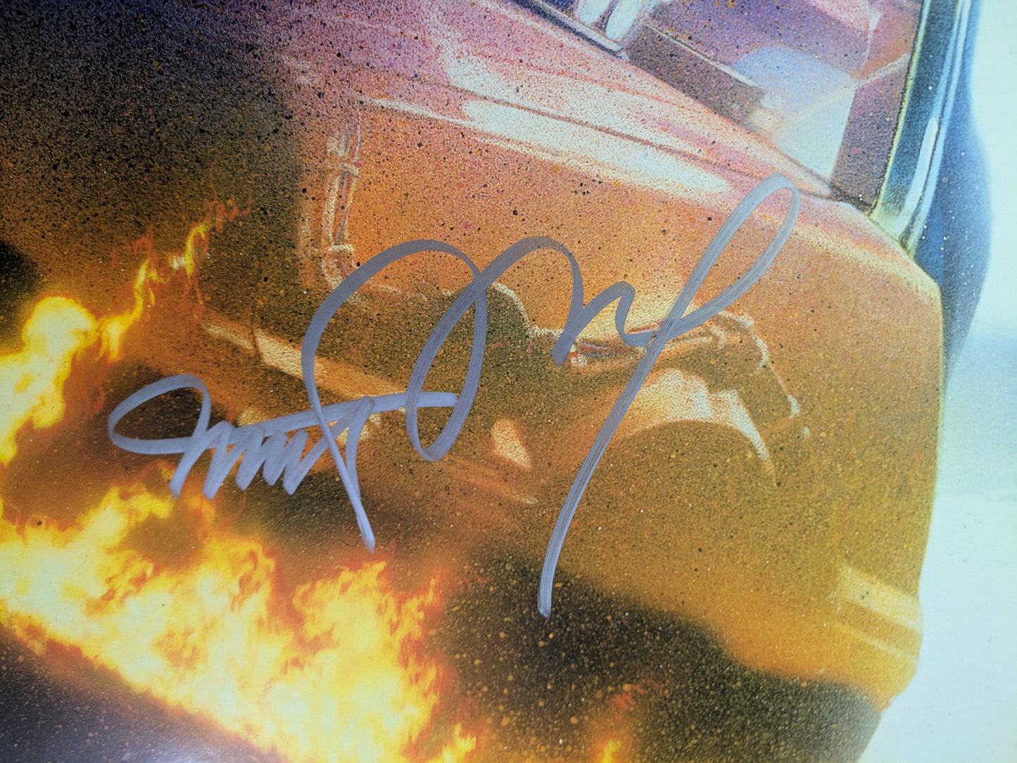 Back To The Future 27x40 Movie Poster Signed x4 Michael J Fox Christopher Lloyd