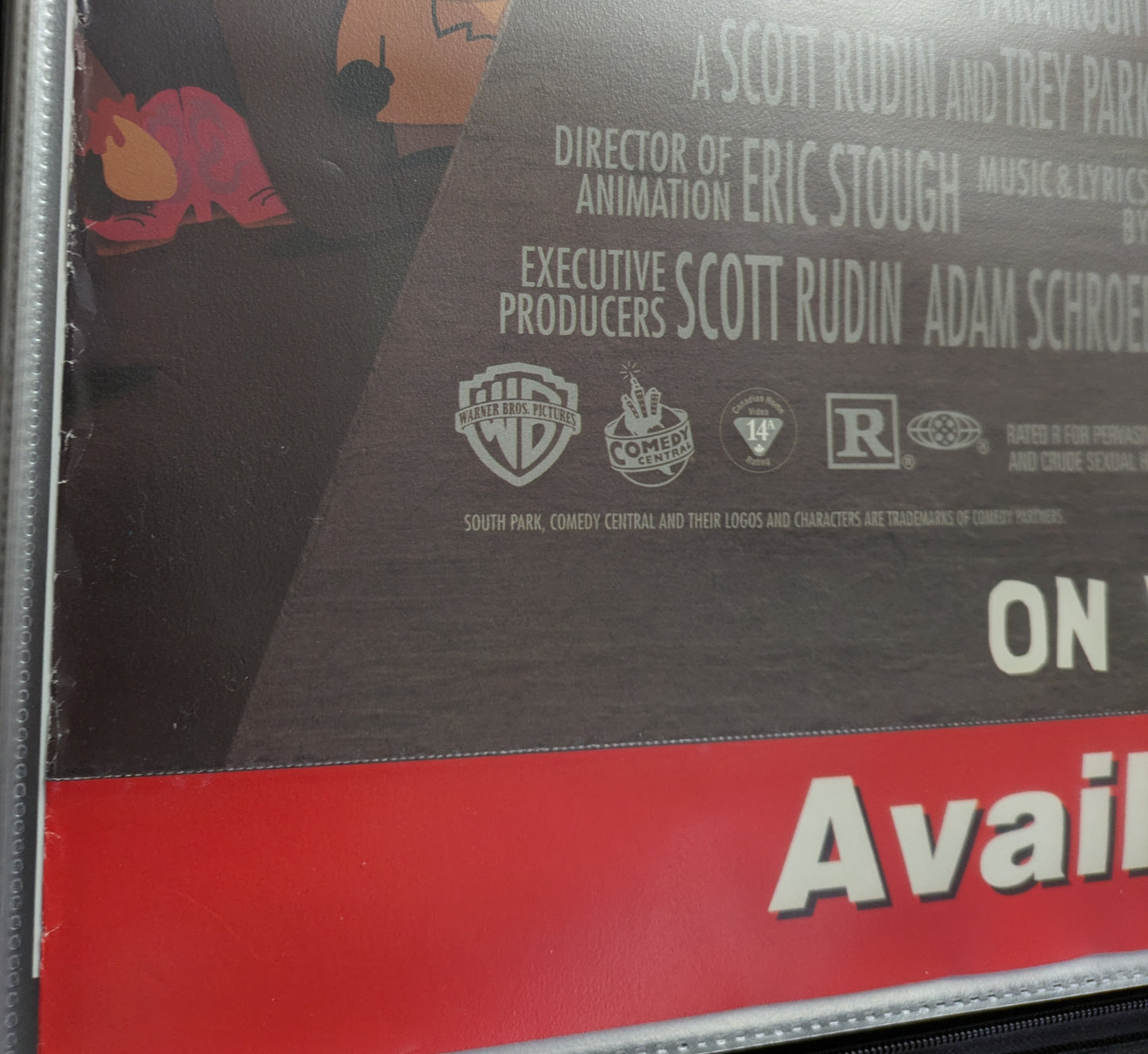 South Park Bigger Longer & Uncut 27x41 One Sheet Movie Poster DVD / VHS Promo