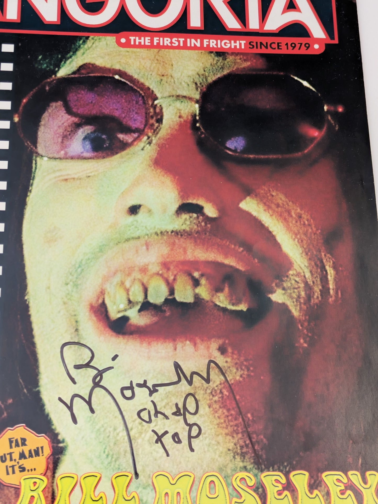Fangoria Magazine #331 Signed By Bill Moseley Chop Top Texas Chainsaw Massacre 2