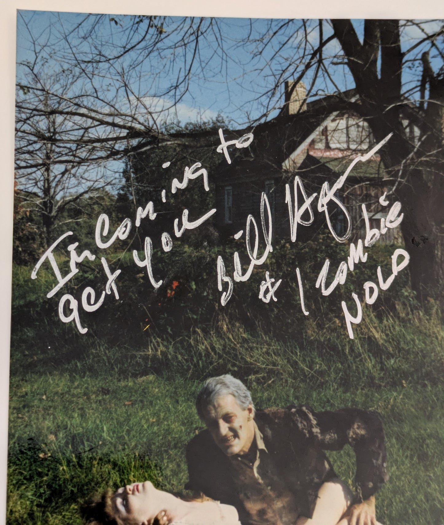 Night of the Living Dead 4x6 Photo Signed by Bill Hinzman & John Russo Horror