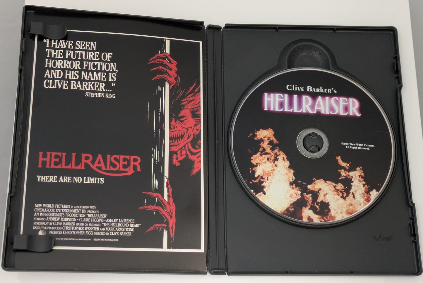 Clive Barker & Doug Bradley Signed / Autographed Hellraiser DVD Horror