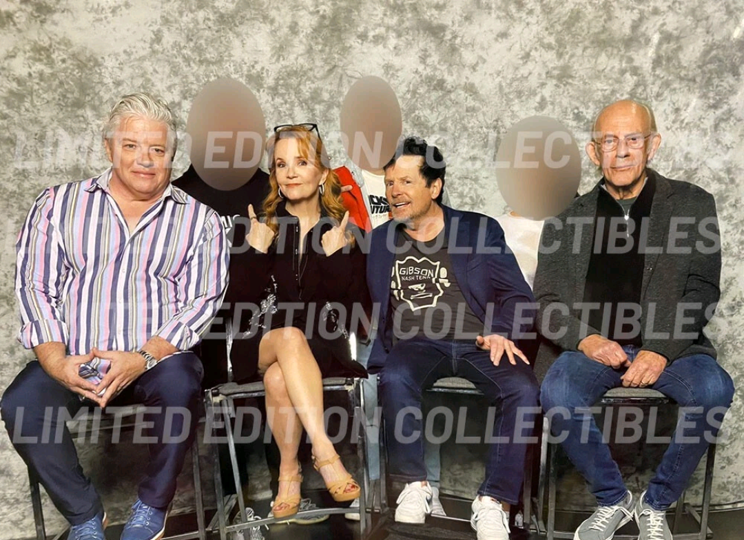 Back To The Future 27x40 Movie Poster Signed x4 Michael J Fox Christopher Lloyd