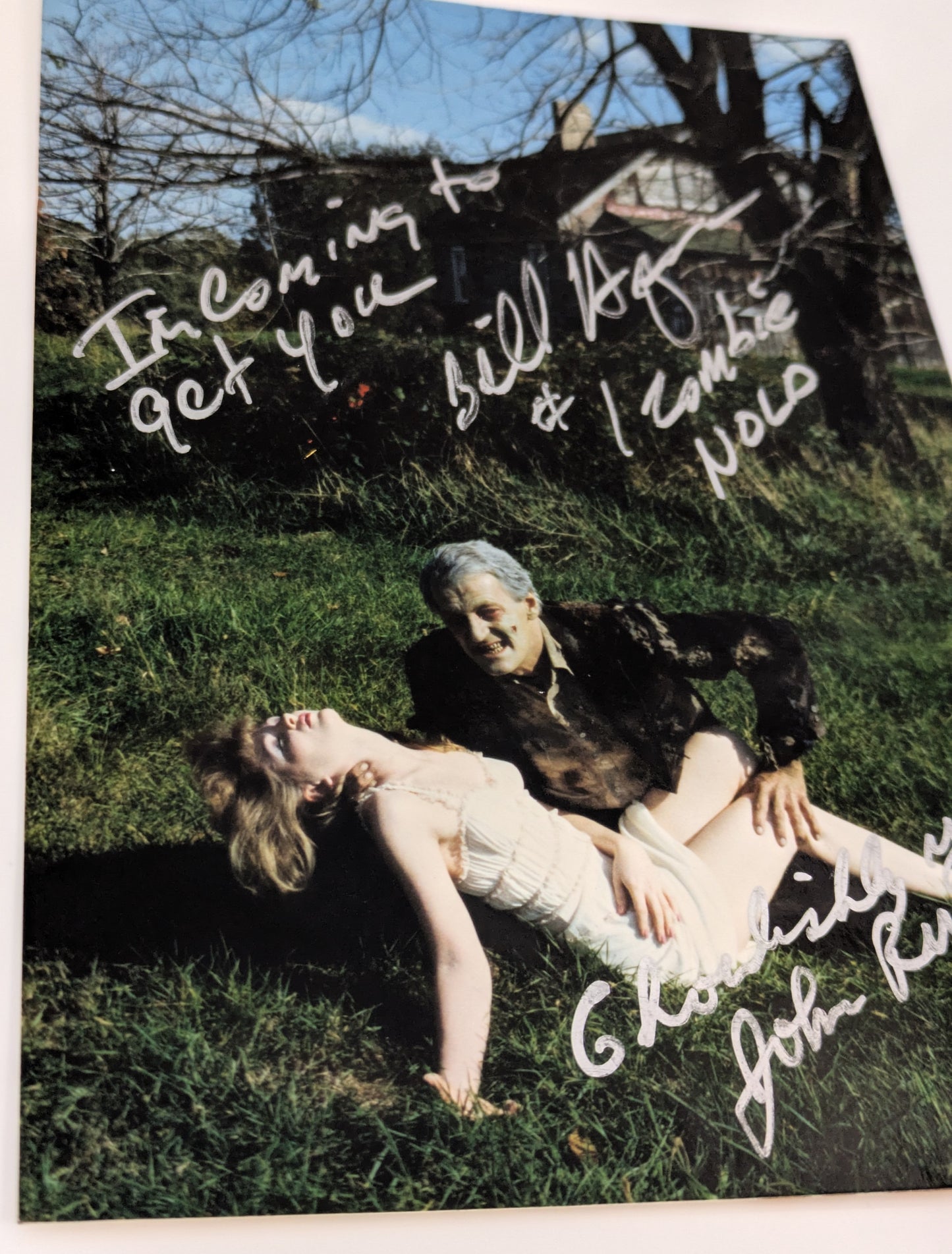 Night of the Living Dead 4x6 Photo Signed by Bill Hinzman & John Russo Horror