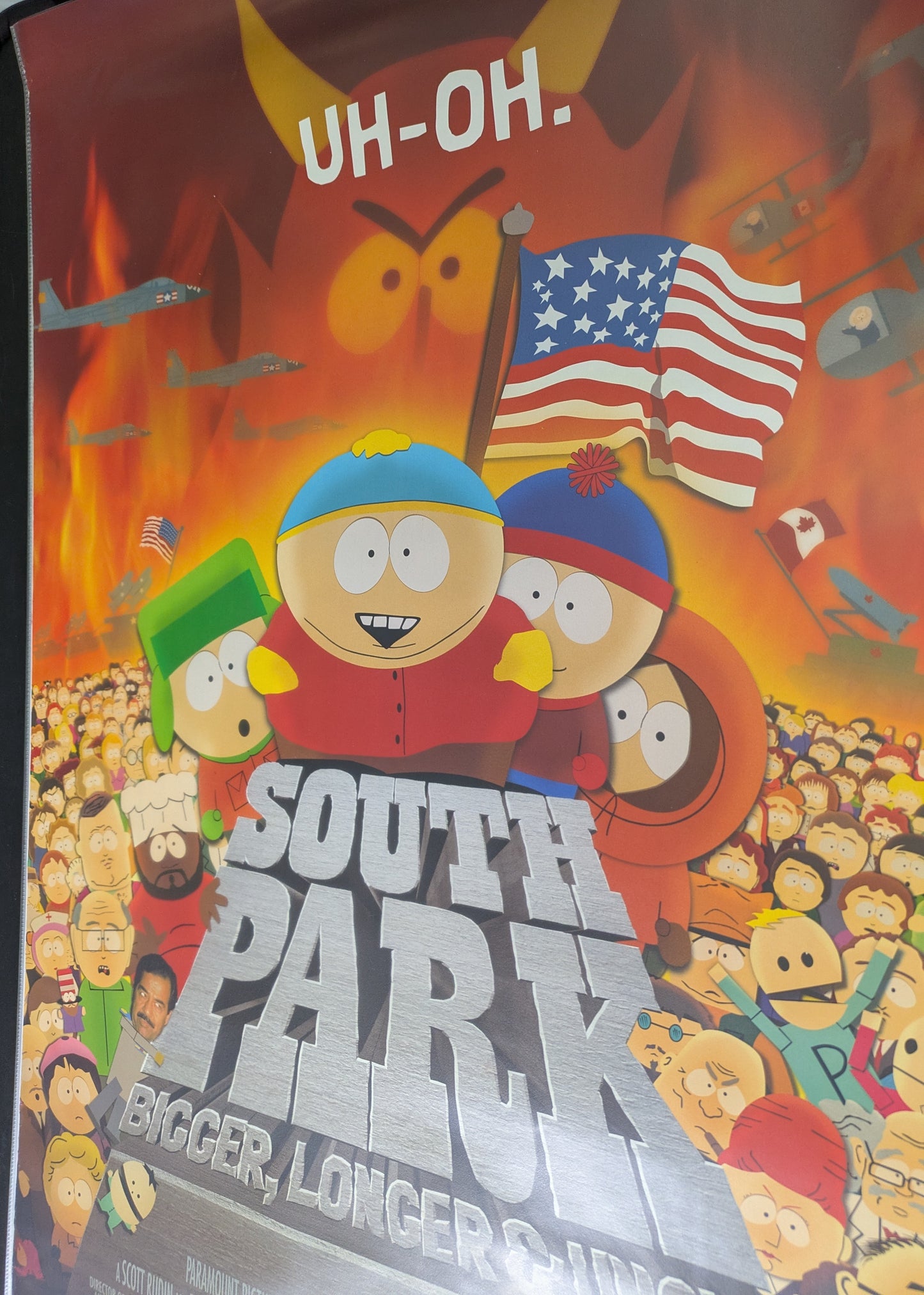 South Park Bigger Longer & Uncut 27x41 One Sheet Movie Poster DVD / VHS Promo