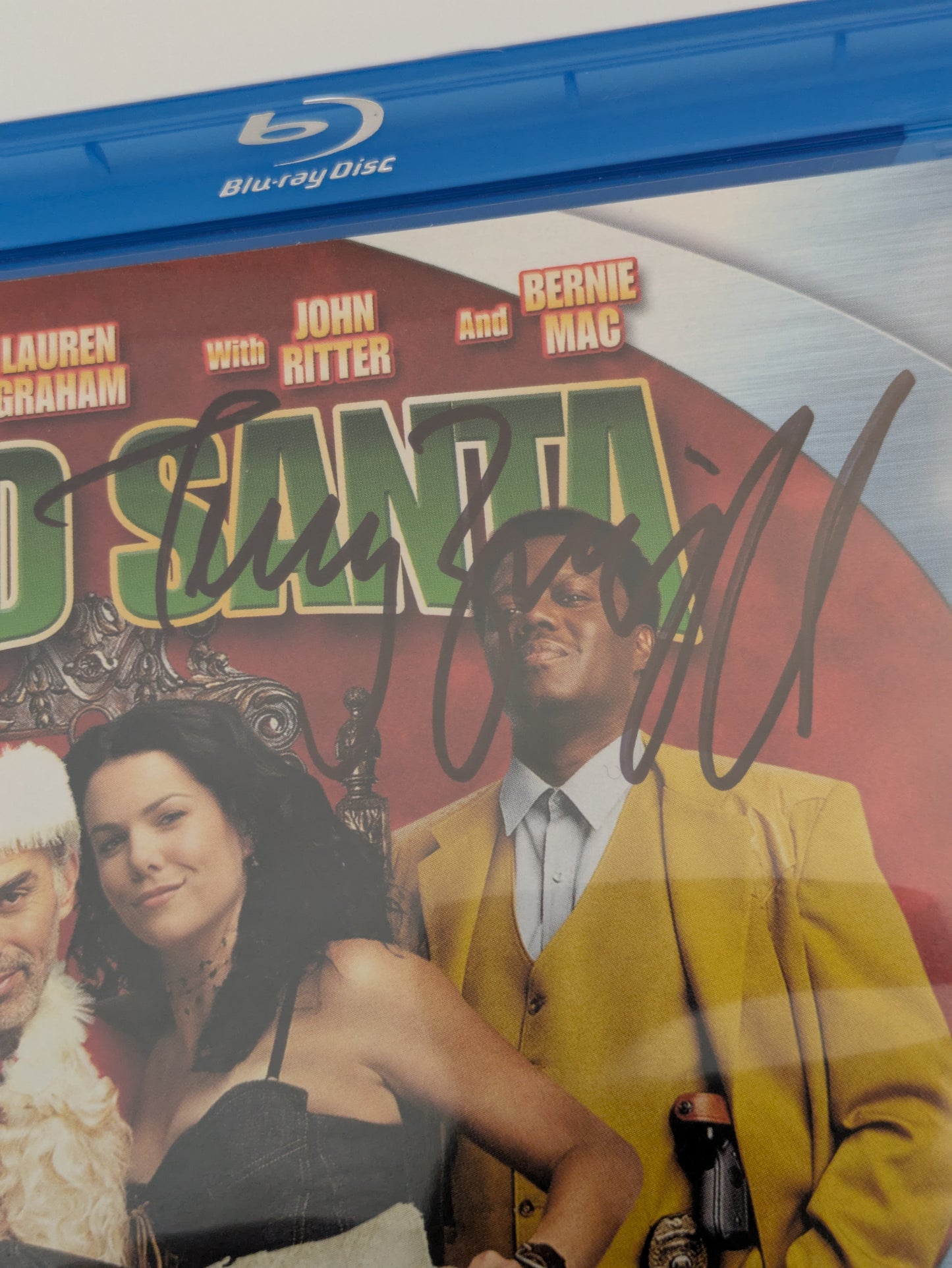 Bad Santa Blu Ray DVD Signed Autographed By Tony Cox, Terry Zwigoff, Lauren Tom