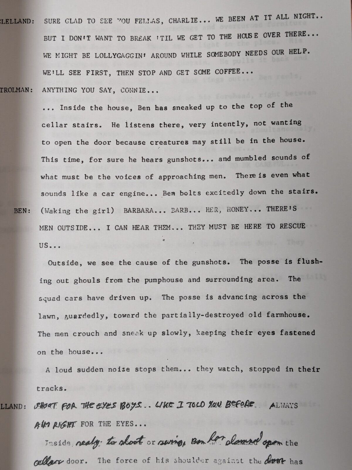 Night of the Living Dead / Anubis Script Signed by George A. Romero & John Russo