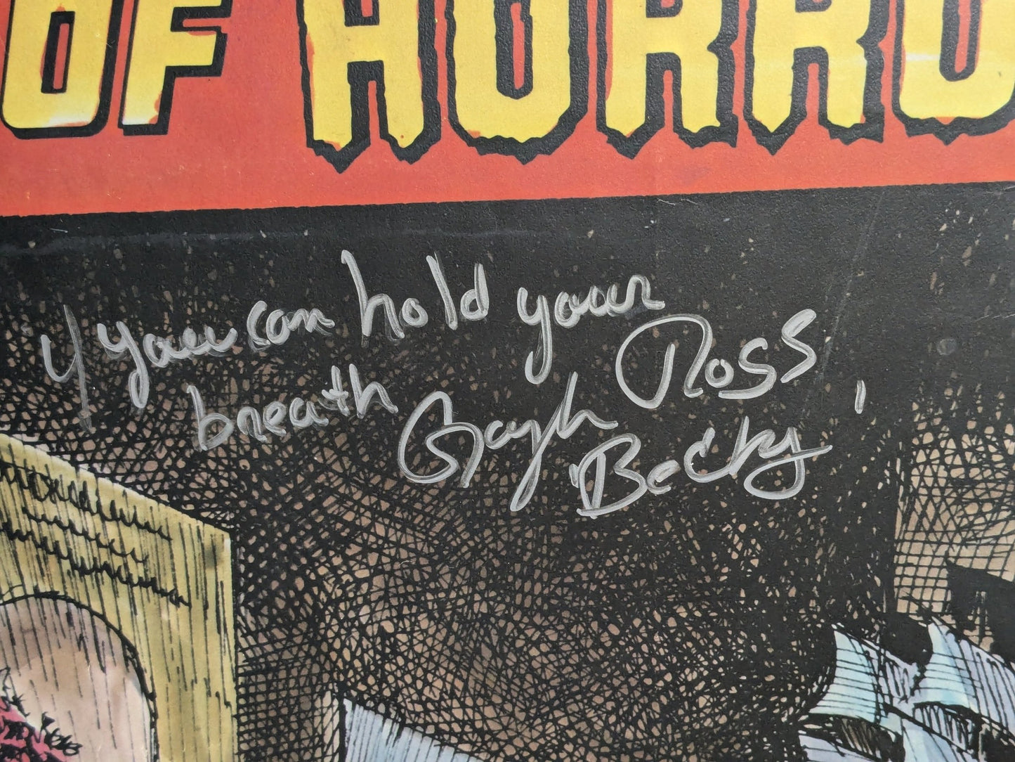 Original Creepshow 1981 One Sheet 27x41 Movie Poster Signed X3 George A Romero