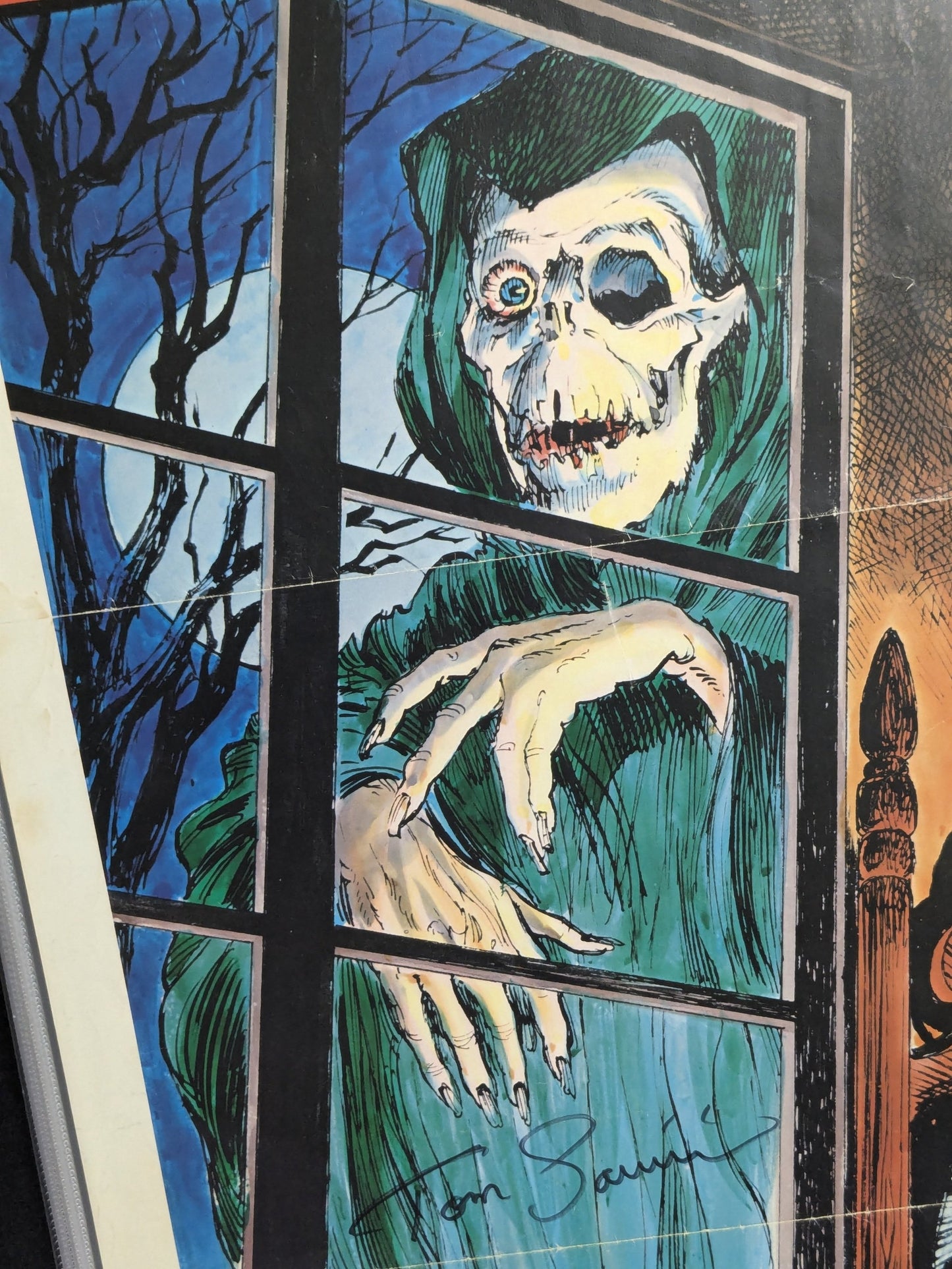 Original Creepshow 1981 One Sheet 27x41 Movie Poster Signed X3 George A Romero