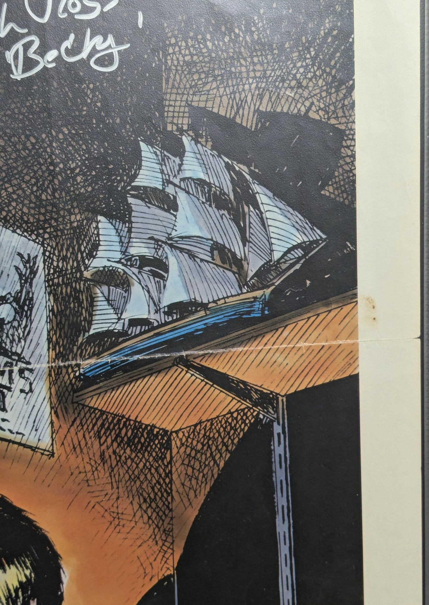 Original Creepshow 1981 One Sheet 27x41 Movie Poster Signed X3 George A Romero