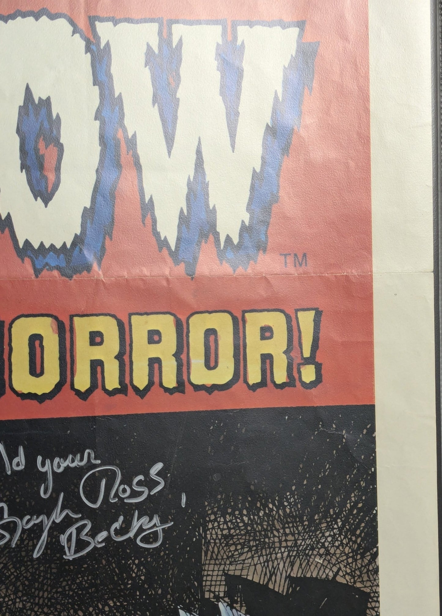 Original Creepshow 1981 One Sheet 27x41 Movie Poster Signed X3 George A Romero