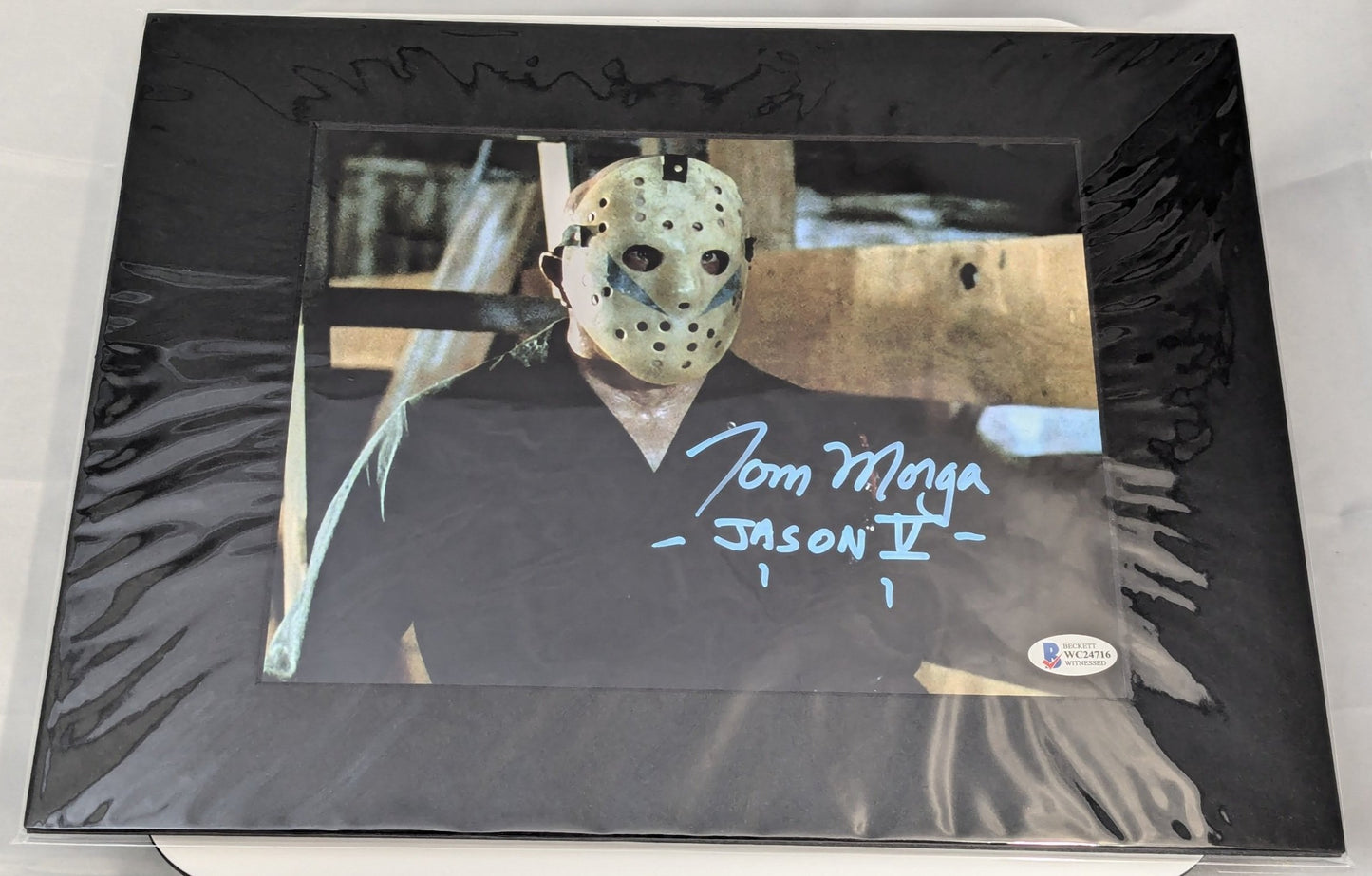 Tom Morga Signed 8x10 Friday the 13th 5 Matted Photo BAS Beckett COA