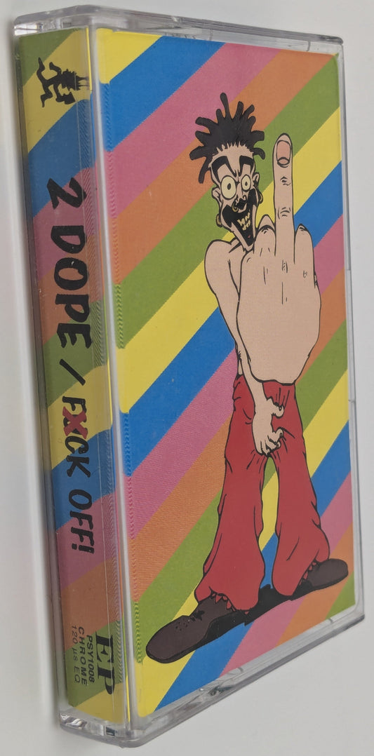 Shaggy 2 Dope Fxck Off! Blue Cassette Tape Insane Clown Posse ICP