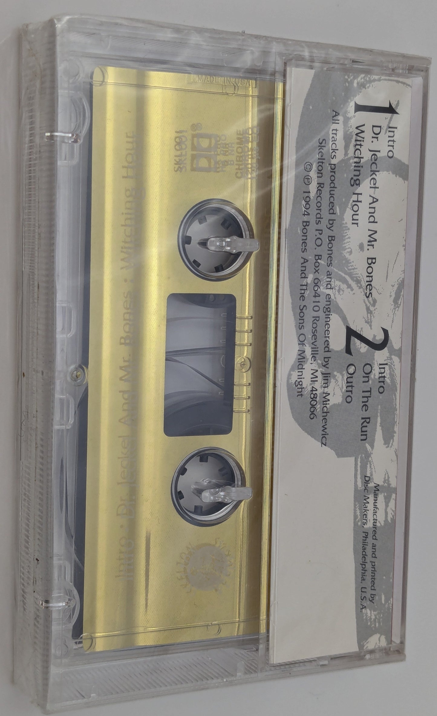 Mr Bones Sons of Midnight Demon Inside Gold Cassette Sealed Twiztid House of Krazees ICP