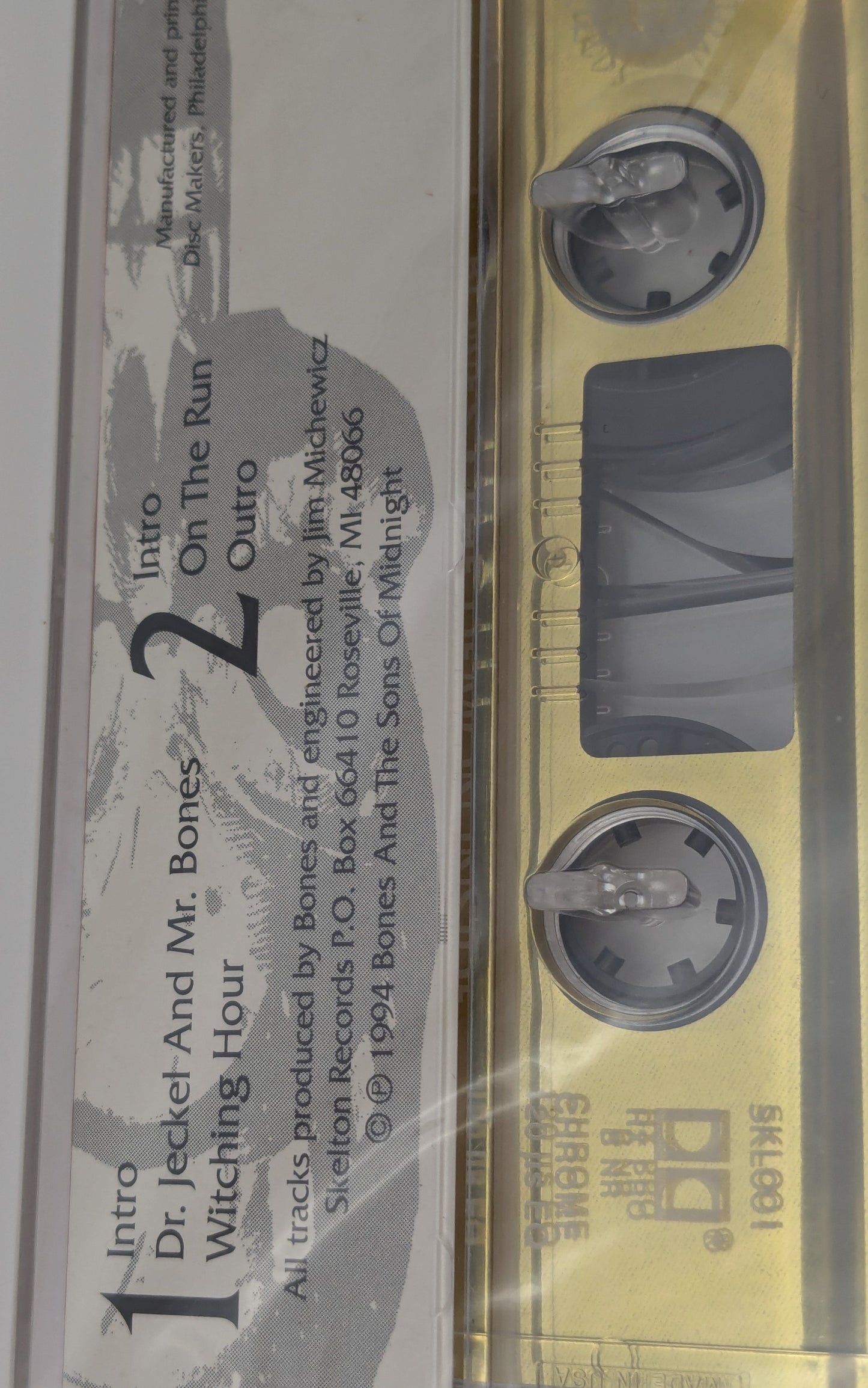 Mr Bones Sons of Midnight Demon Inside Gold Cassette Sealed Twiztid House of Krazees ICP