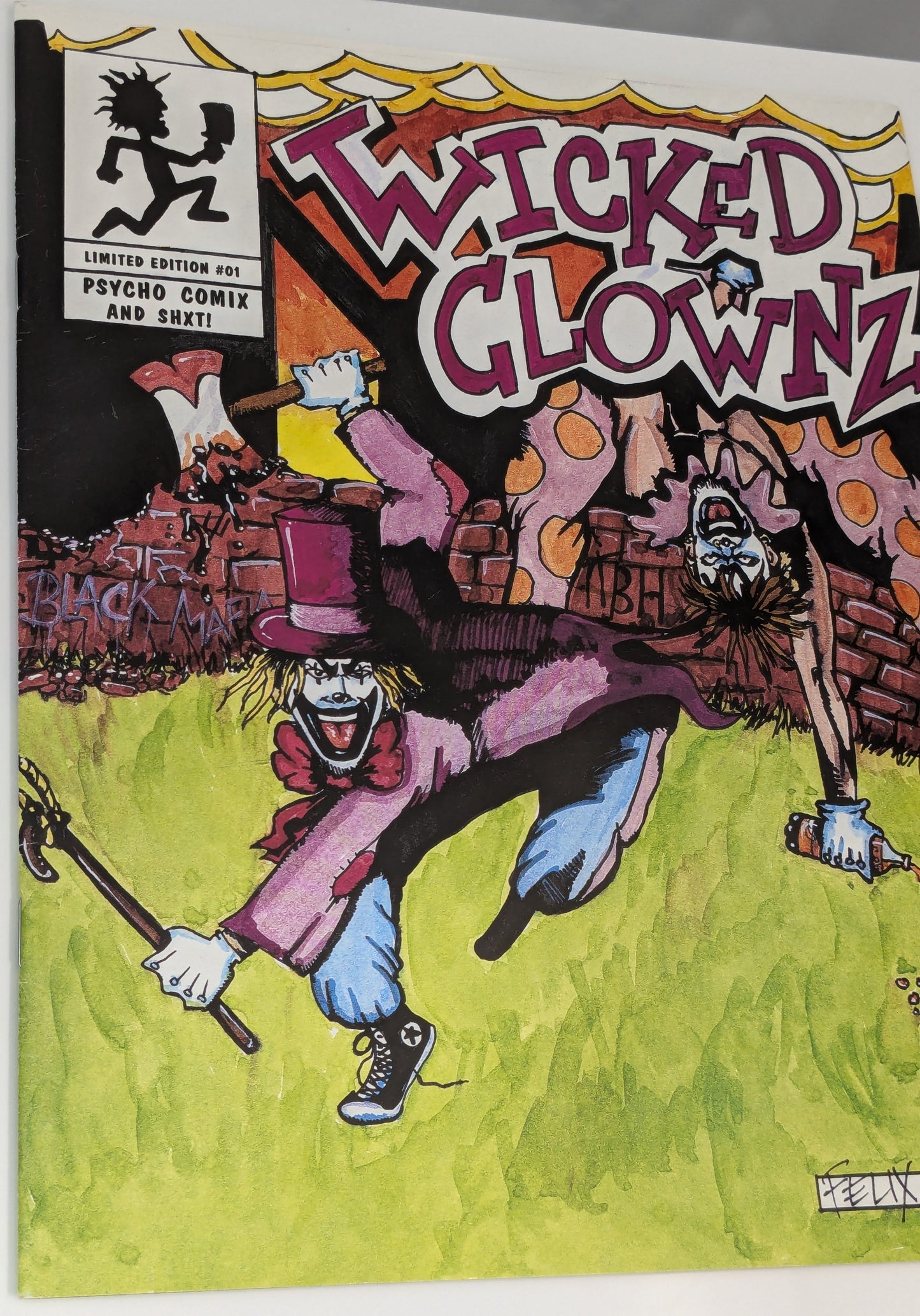Insane Clown Posse Wicked Clownz Comic Book Original Riddle Box Ad