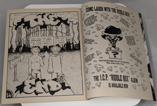 Insane Clown Posse Wicked Clownz Comic Book Original Riddle Box Ad