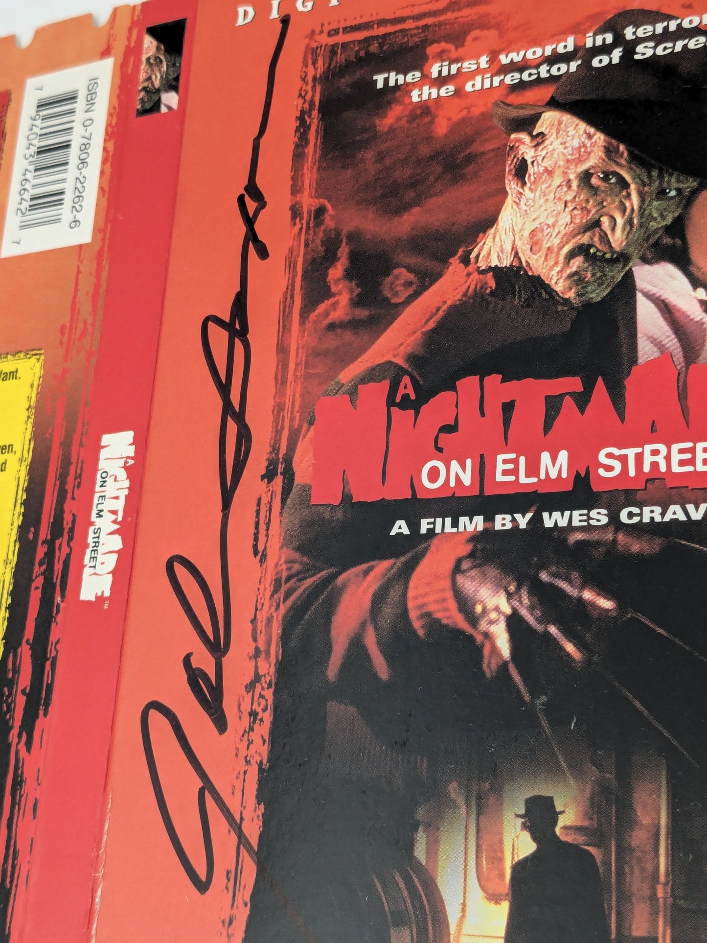 John Saxon Signed DVD Cover Nightmare on Elm Street