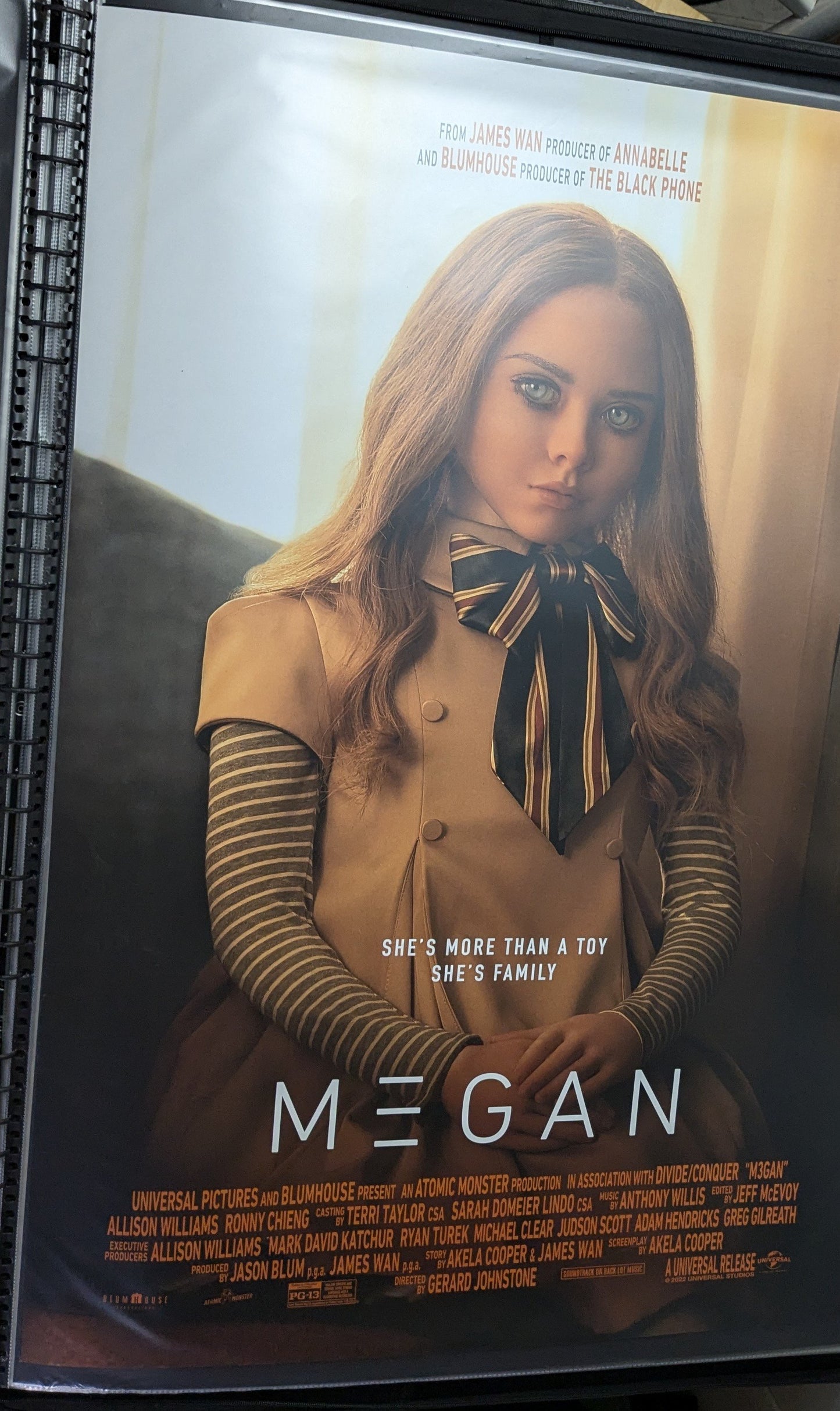 M3GAN (Megan) 2022 Original 27x40 D/S Movie Poster