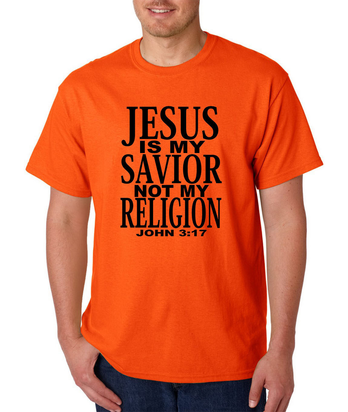 JESUS Is My SAVIOR Not My RELIGION T-Shirt - Christian Catholic God Saves