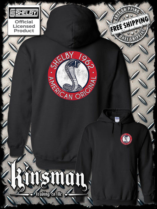 Carroll Shelby 1962 Circle Cobra Logo 2-Sided Hoodie / Sweatshirt
