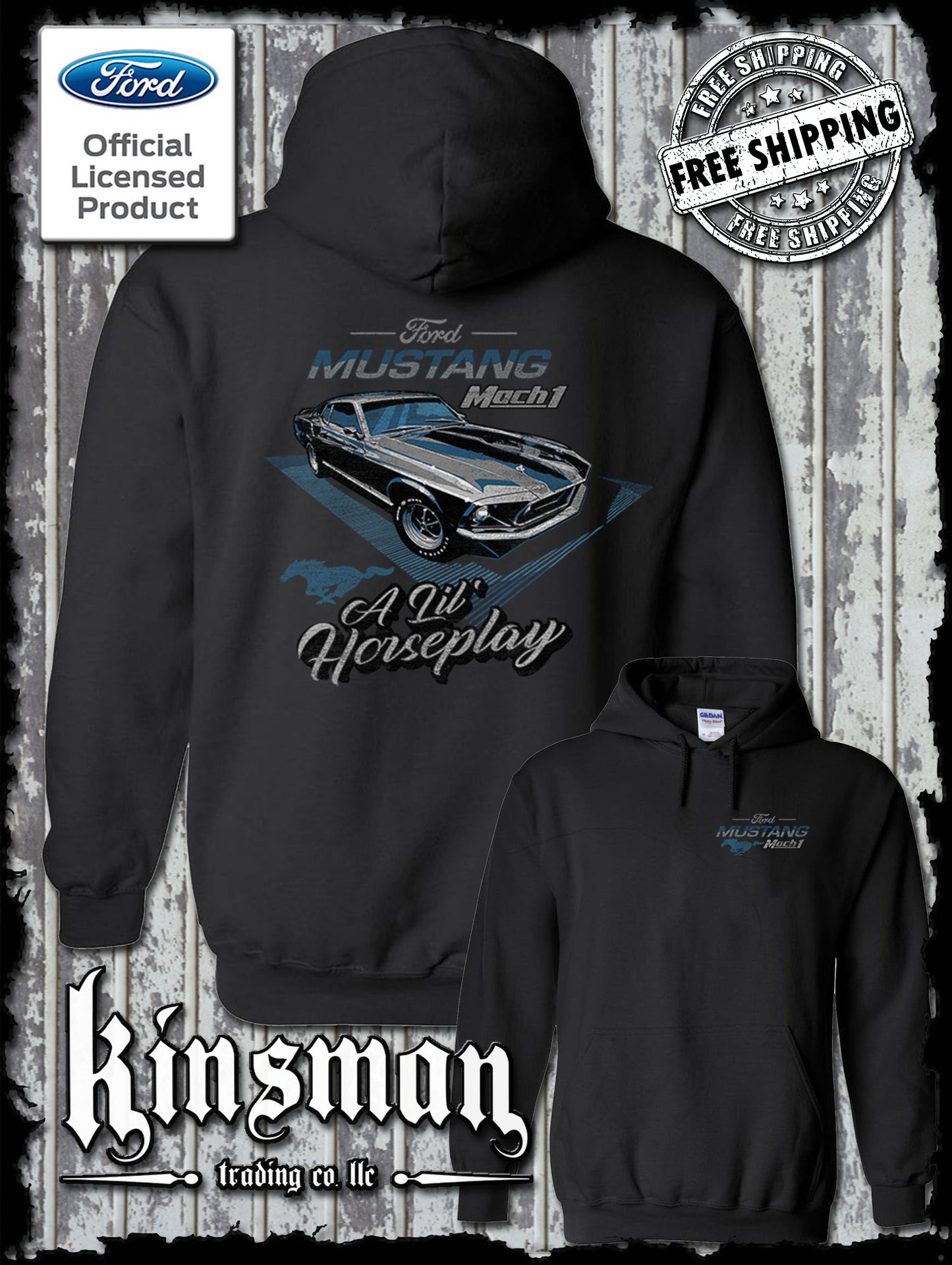 1969 Mustang Mach 1 A Lil' Horseplay Hoodie / Sweatshirt