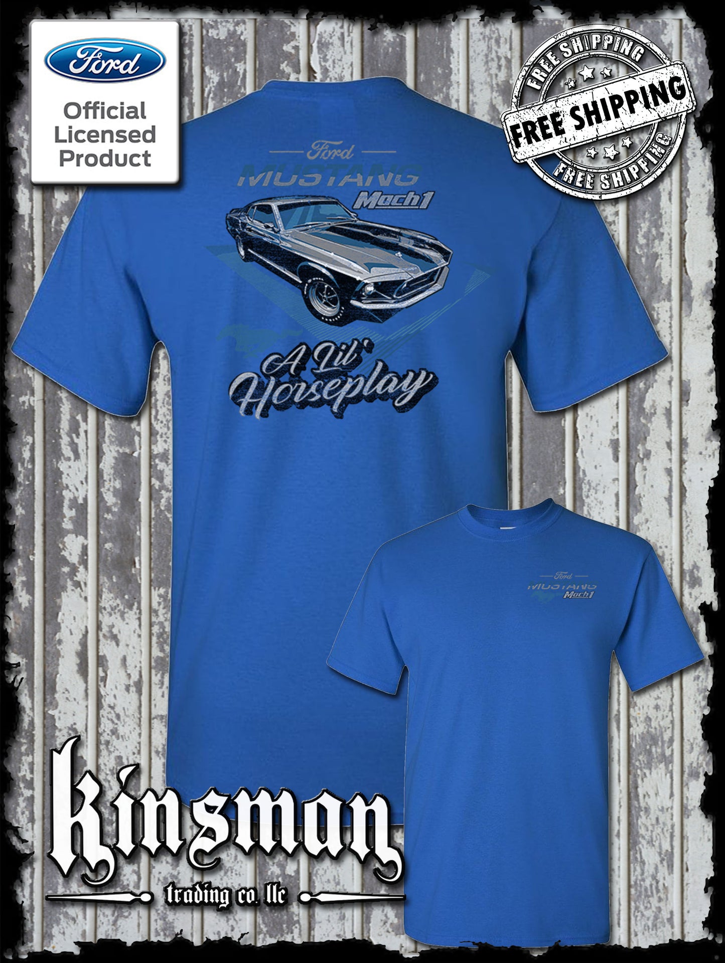 1969 Mustang Mach 1 A Lil' Horseplay 2-Sided T-Shirt