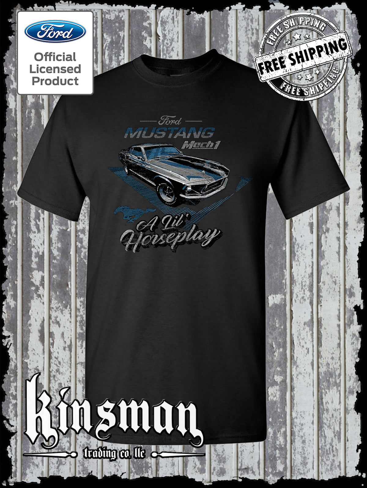 T-shirt Ford Mustang Mach 1 Marron - Taille 2XL, Occasion Très Bon état