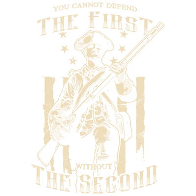 Patriot T-Shirt / Cannot Defend The 1st Without the 2nd Amendment Pro-Gun USA