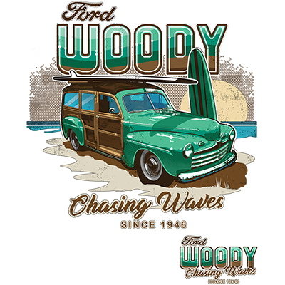 1946 Ford Woody Wagon T-Shirt