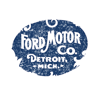 Ford Motor Co Detroit MI Vintage Logo Long Sleeve T-Shirt