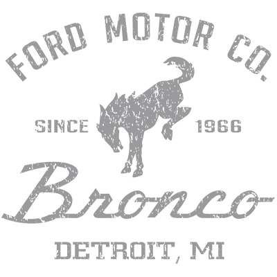 Ford Motor Co Bronco Detroit, MI 2-Sided Hoodie / Sweatshirt - Official Licensed Product