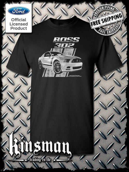 Ford Boss 302 Mustang 50 Years T-Shirt - Official Licensed Product