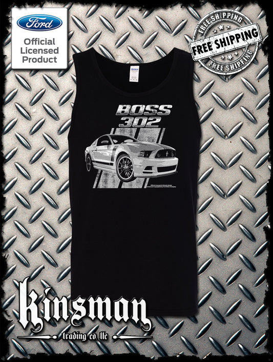 Ford Boss 302 Mustang 50 Years Tank Top T-Shirt - Official Licensed Product