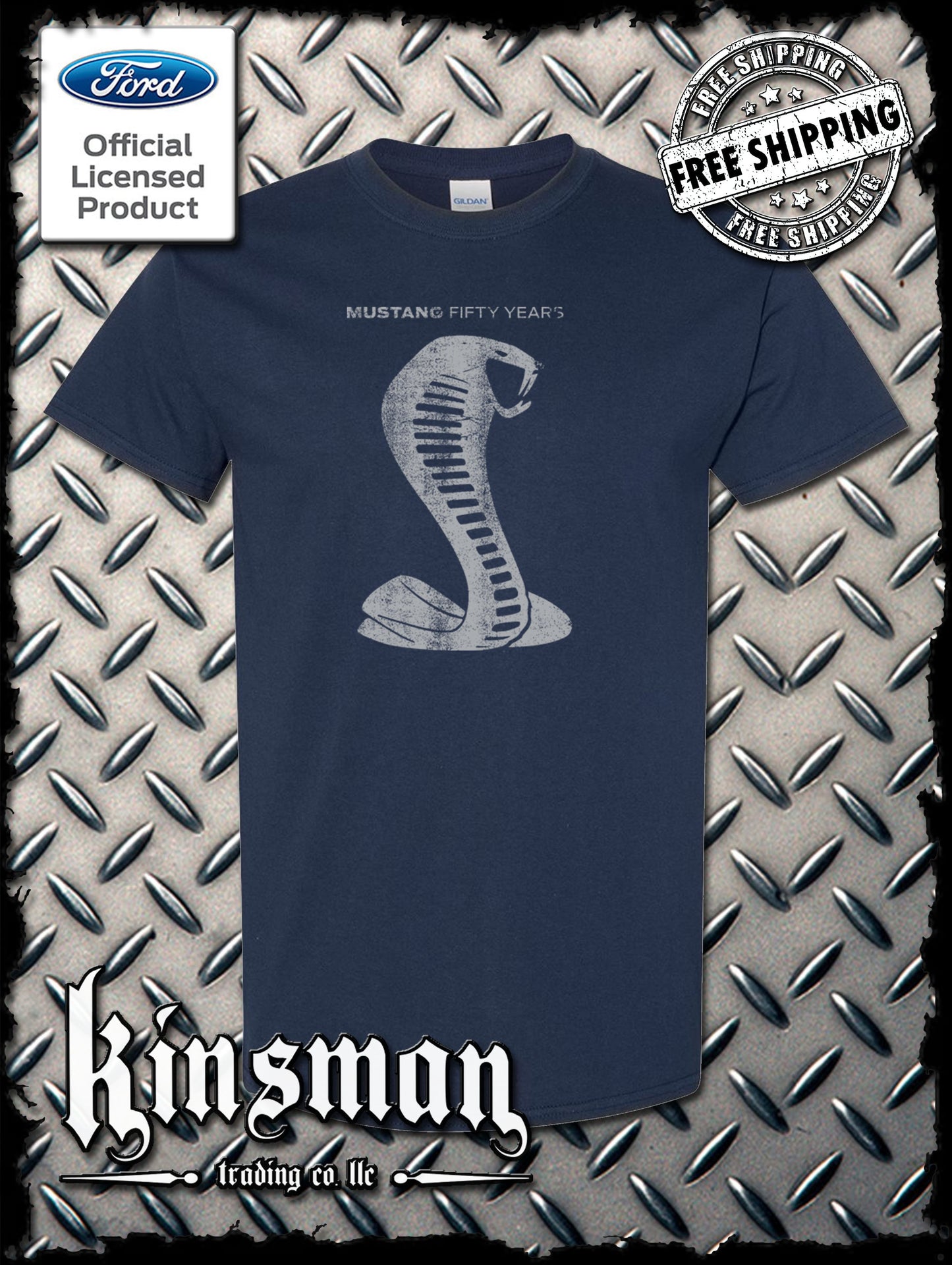 Ford Mustang / Carroll Shelby Cobra 50 Years T-Shirt