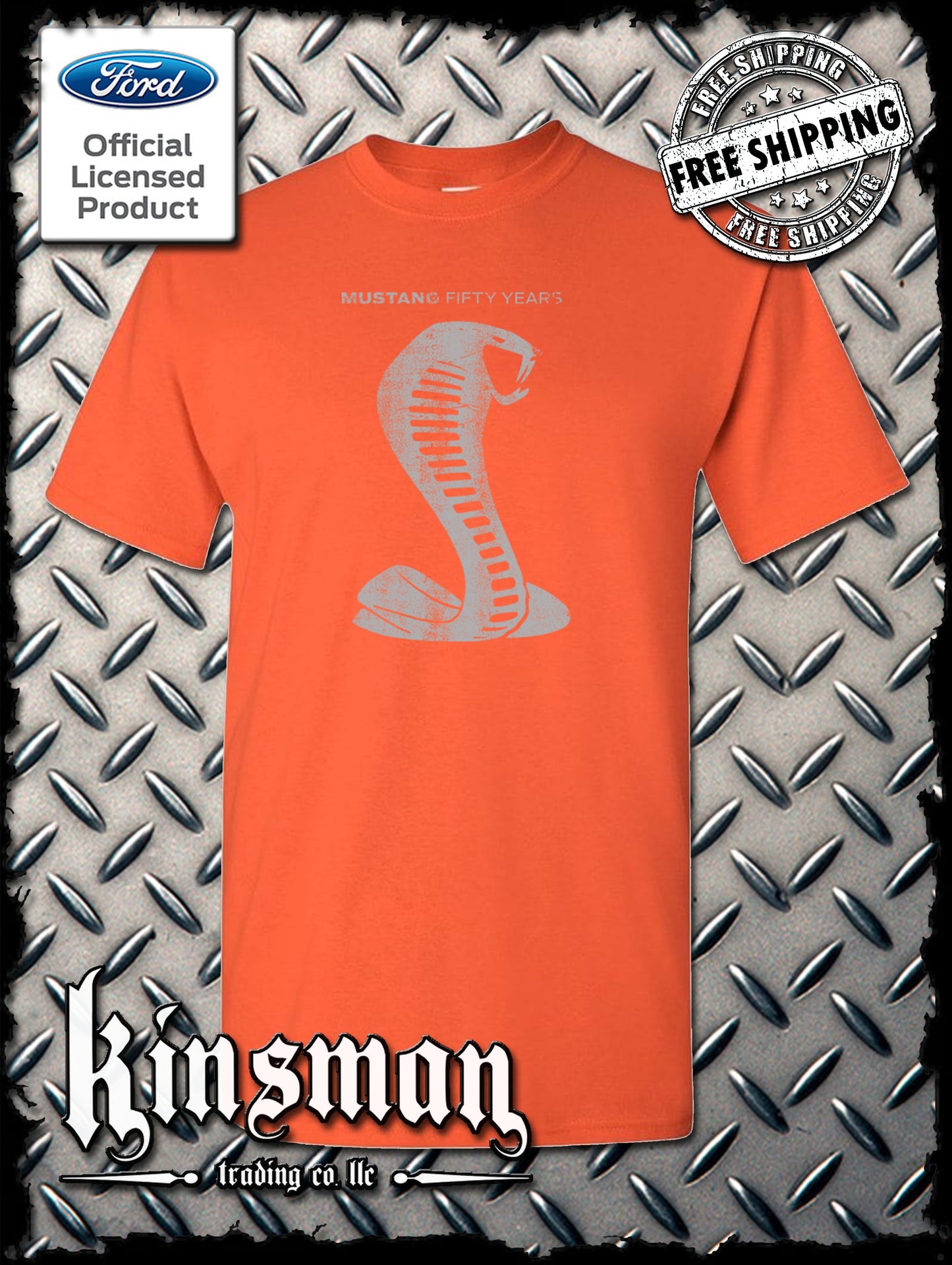 Ford Mustang / Carroll Shelby Cobra 50 Years T-Shirt