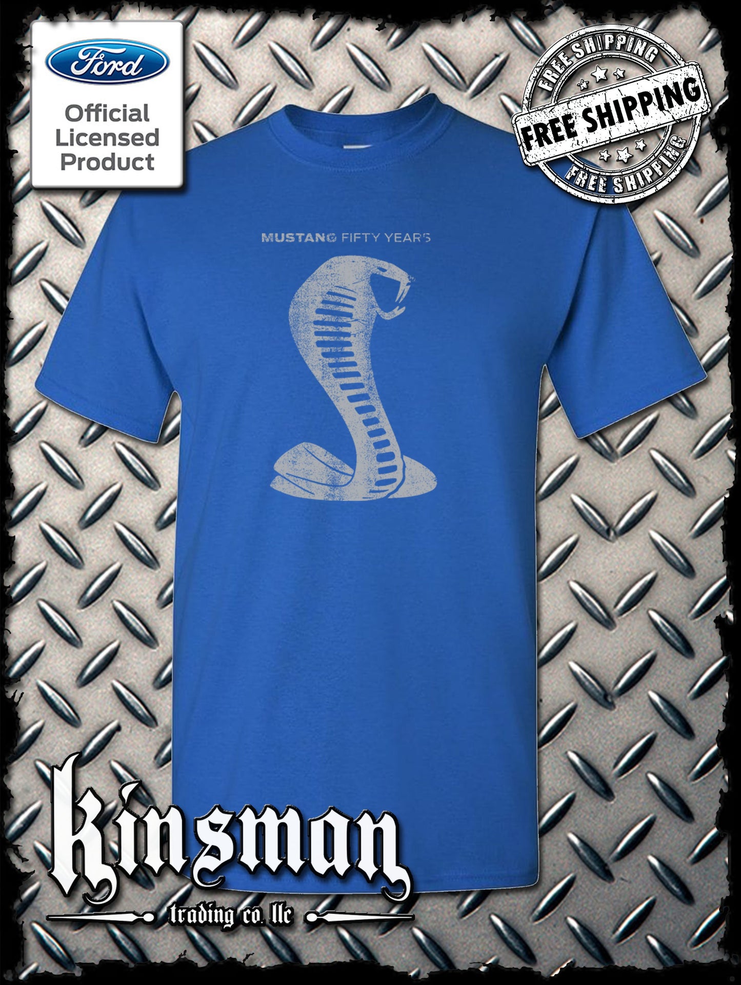 Ford Mustang / Carroll Shelby Cobra 50 Years T-Shirt