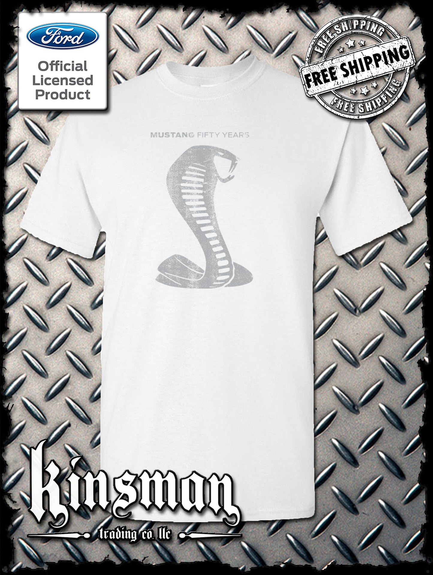 Ford Mustang / Carroll Shelby Cobra 50 Years T-Shirt