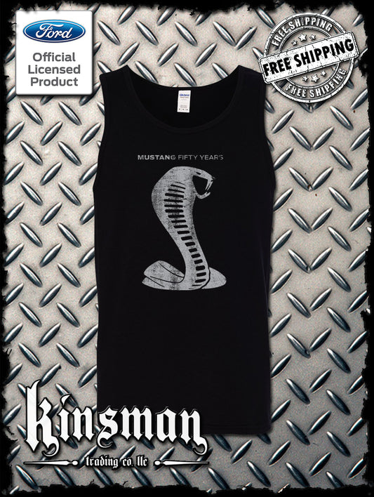 Ford Mustang / Carroll Shelby Cobra 50 Years Tank Top T-Shirt