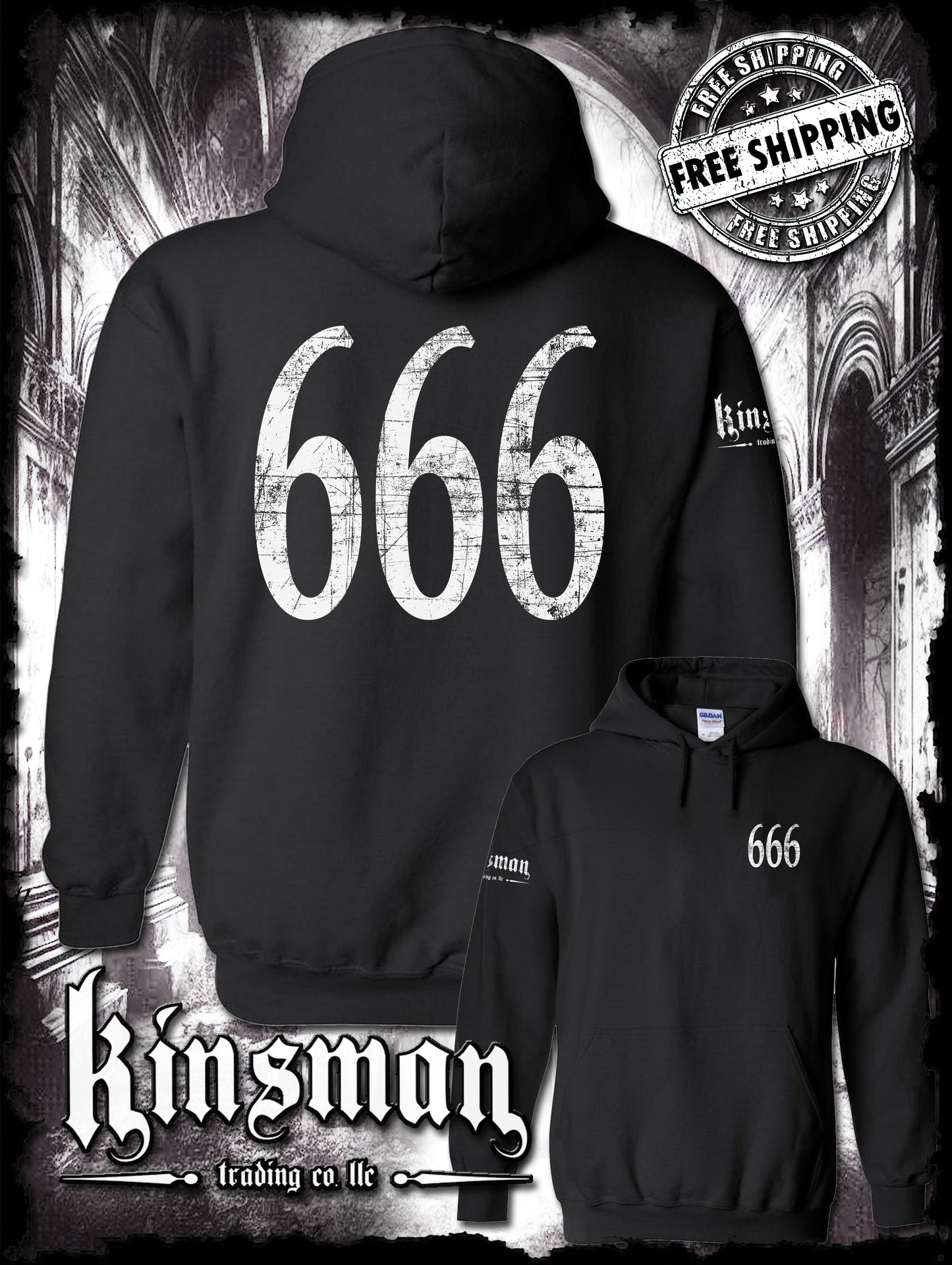 666 2-Sided Hoodie / Sweatshirt