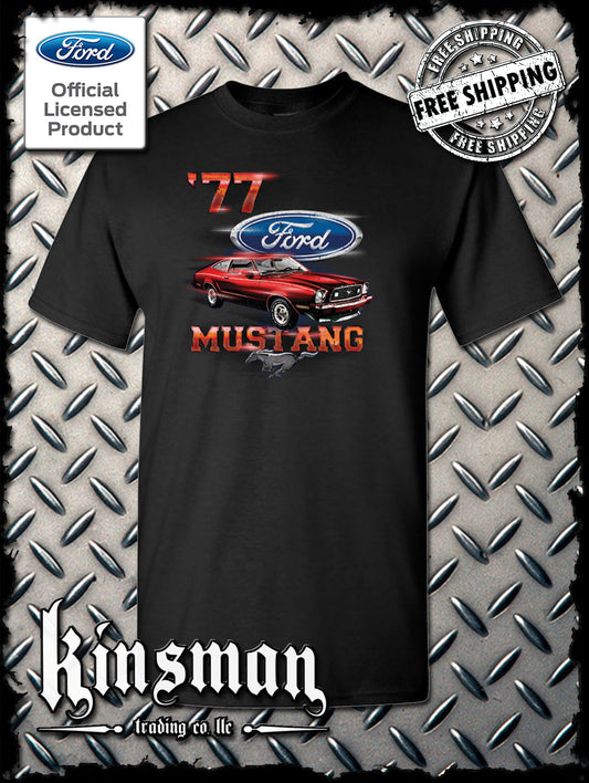 77 Mustang Ford T-Shirt - Official Licensed Product