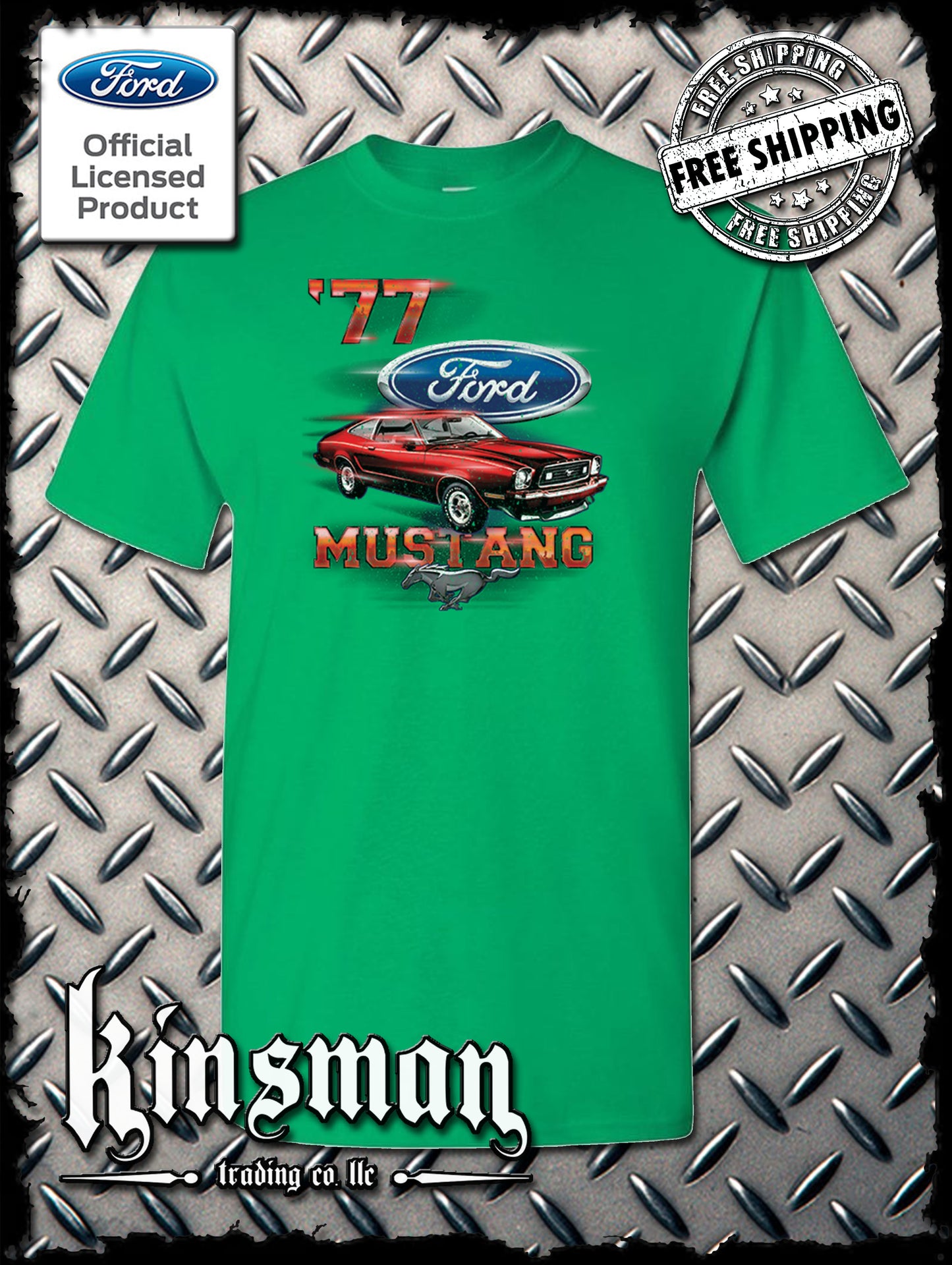 77 Mustang Ford T-Shirt - Official Licensed Product