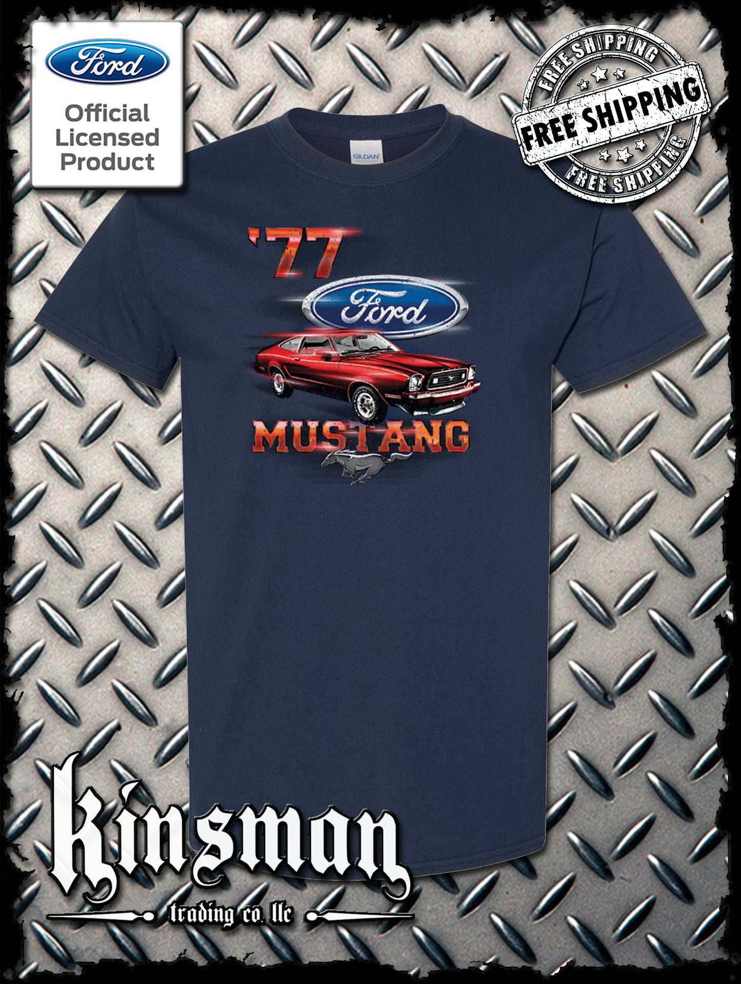 77 Mustang Ford T-Shirt - Official Licensed Product